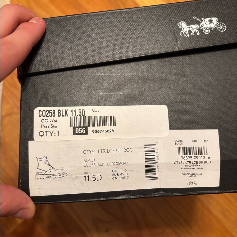 Coach Black Leather Boots